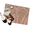 Set van 2 roze placemats met geometrisch patroon 42x30cm Graffito roze Aanbieding