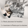 Set van 2 elegante vintage ontbijtplacemats Nuvole Verkoop
