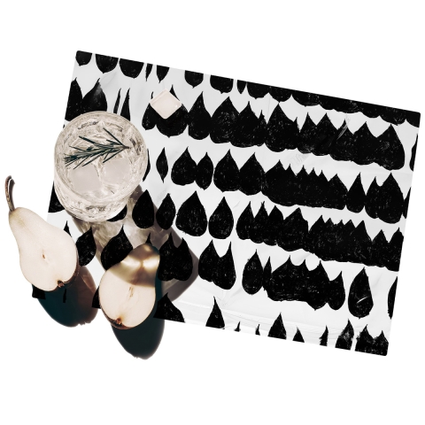 Set van 2 moderne ontbijtplacemats 42x30cm Queen Aanbieding