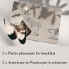 Set van 2 vintage-stijl ontbijtplacemats Savana natuurlook Verkoop