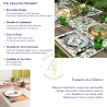 Set van 2 wasbare placemats in bloemenstijl, Velvet kunststof Aanbod