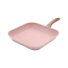 Roze granietlook antiaanbak grillpan 28x28 Bisetti Stonerose Aanbieding