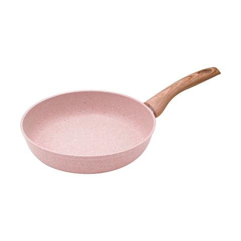 Antiaanbakpan 24cm granieteffect roze Bisetti Stonerose Aanbieding