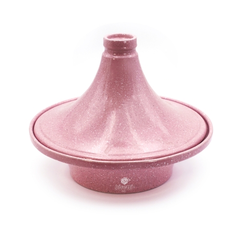 Antiaanbak tajine van roze keramiek 26cm Bisetti Stonerose Aanbieding