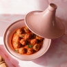 Antiaanbak tajine van roze keramiek 26cm Bisetti Stonerose Verkoop