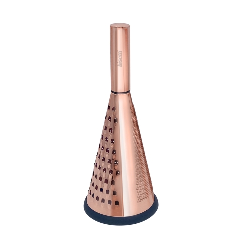 RVS conische handrasp met 3 messen roze Stonerose Aanbieding