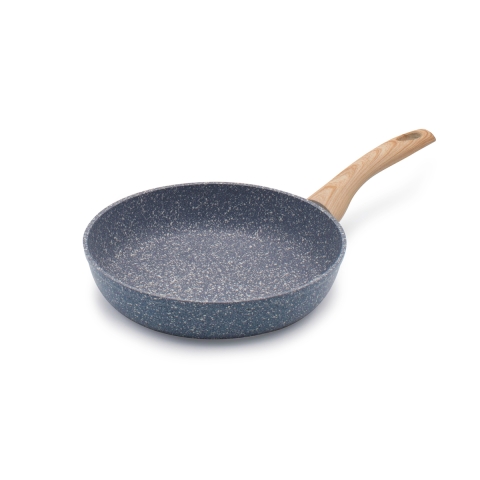 Anti-aanbak aluminium koekenpan 24cm met houten handvat Pierre Gourmet Aanbieding