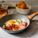 Anti-aanbak koekenpan 20 cm met steeneffect en deksel Pierre Gourmet Verkoop