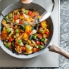 Anti-aanbakpan 24cm met stenen effect, inclusief deksel - Pierre Gourmet Verkoop