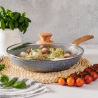 Set van 3 antiaanbak koekenpannen met deksel Pierre Gourmet Korting