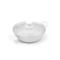 Anti-aanbak aluminium koekenpan 24 cm Bisetti Stonewhite Aanbieding