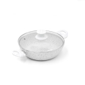 Anti-aanbak aluminium koekenpan 24 cm Bisetti Stonewhite Aanbieding