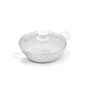 Anti-aanbak aluminium koekenpan 24 cm Bisetti Stonewhite Aanbieding
