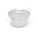 Antiaanbakpan 24cm met wit houten handvat Bisetti Stonewhite Aanbieding