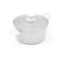 Antiaanbakpan 24cm met wit houten handvat Bisetti Stonewhite Aanbieding