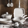Set van 10 anti-aanbak aluminium pannen Bisetti Stonewhite Verkoop