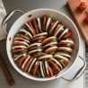 13-delige pannenset met koekenpan en grillpan antiaanbak Stonewhite Voorraad