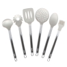 Set van 6 keukenhulpen silicone met metalen houder Stonewhite Aanbod