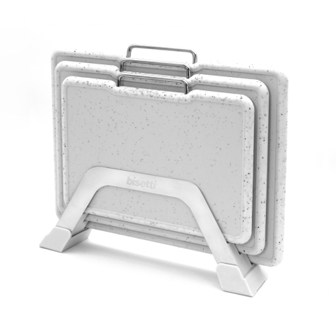 Set van 3 snijplanken in kunststof met granieteffect Bisetti Stonewhite Aanbieding