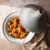 Marokkaanse tajine antiaanbakpan 26cm Bisetti Stonewhite Verkoop