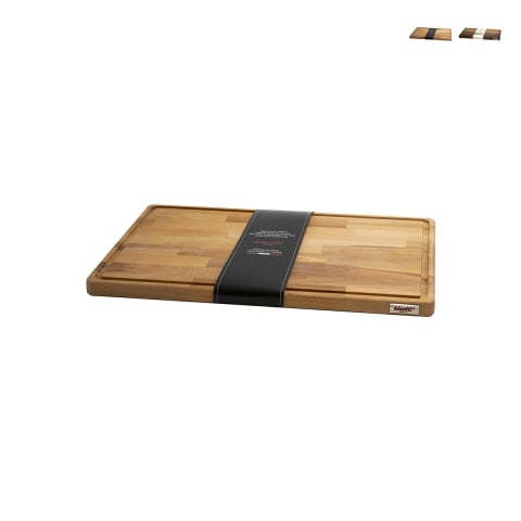 Houten snijplank met saprand 35x23x2cm Bisetti Aanbieding