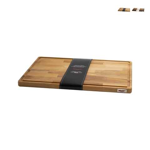 Houten snijplank 45x30x2cm met saprand Bisetti Aanbieding