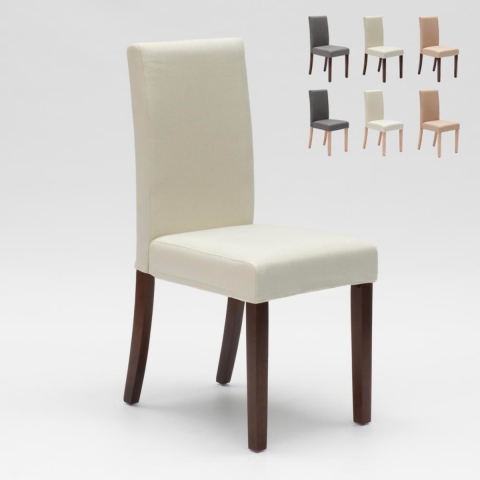 Gewatteerde houten stoel Comfort in Henriksdal-stijl Aanbieding