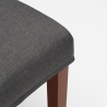 Gewatteerde houten stoel Comfort in Henriksdal-stijl 