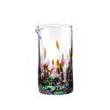 Glazen waterkan 0,5 liter multicolor 15 cm Banderoles Aanbieding