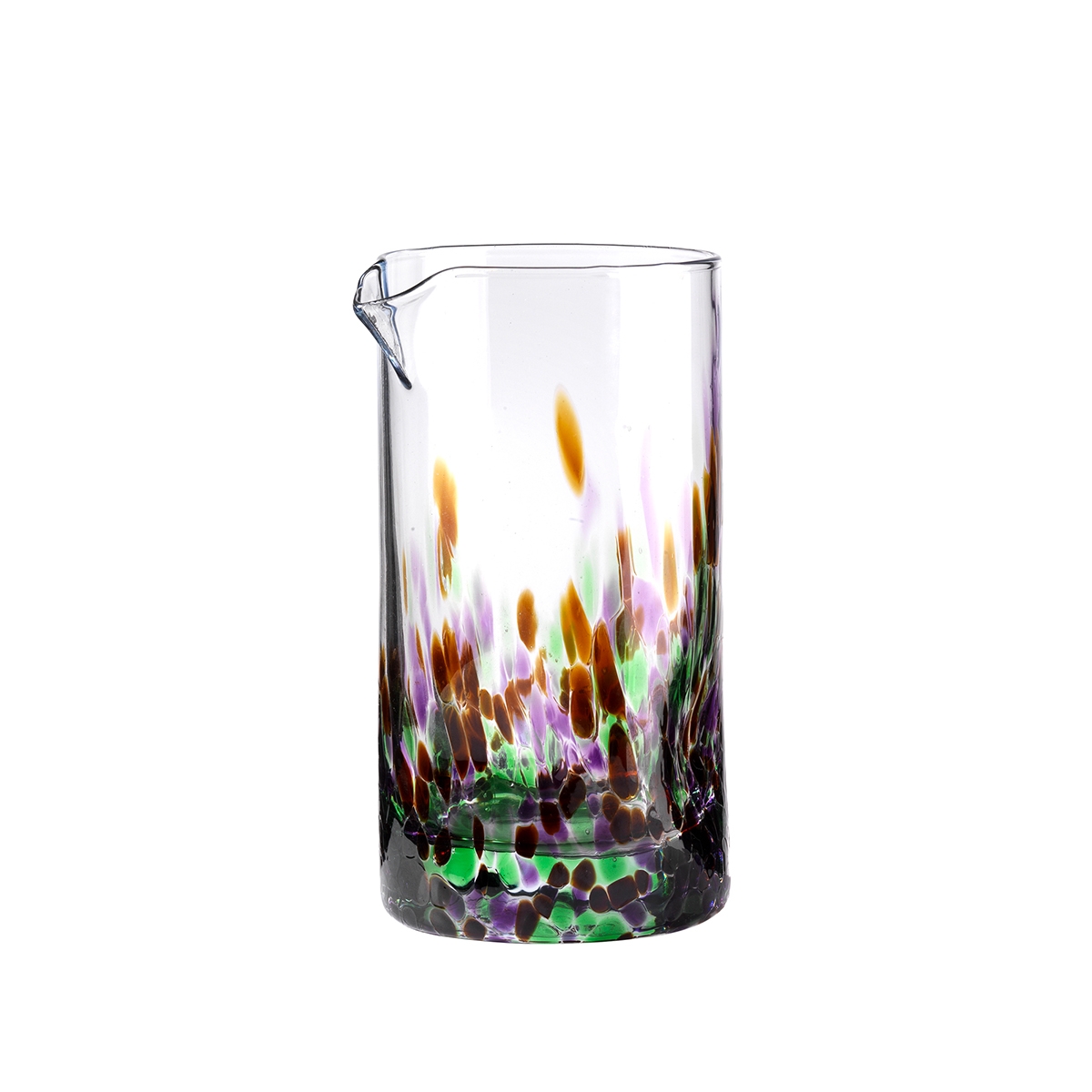 Glazen waterkan 0,5 liter multicolor 15 cm Banderoles Aanbieding Glazen waterkan 0,5 liter multicolor 15 cm Banderoles Aanbieding