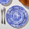 Set van 4 platte borden in Engelse stijl terracotta 27x27x2cm Blue Italian Verkoop