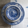 Set van 4 kleine aardewerken bordjes in Engelse stijl 19x19x2cm Blue Italian Verkoop
