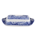 Terracotta botervloot in Engelse stijl Blue Italian Aanbieding
