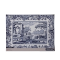 Blue Italian set van 6 stevige Engelse stijl placemats 30,5x23cm Aanbieding