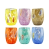 Set van 6 waterglazen rond, 10 cm, Bombetta Model
