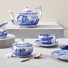 Suikerpot met deksel in gedecoreerd aardewerk Engelse stijl Blue Italian Verkoop