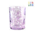 Set van 6 gekleurde glazen waterglazen 10 cm Carnaval Aanbieding