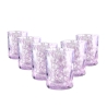 Set van 6 gekleurde glazen waterglazen 10 cm Carnaval Prijs
