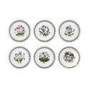 Set van 6 porseleinen botervlootjes 16,5 cm Botanic Garden Aanbieding