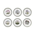 Set van 6 porseleinen botervlootjes 16,5 cm Botanic Garden Aanbieding