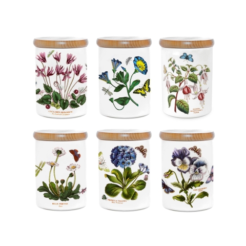 Luchtdichte pot 14 cm in porselein Portmeirion Botanic Garden Aanbieding