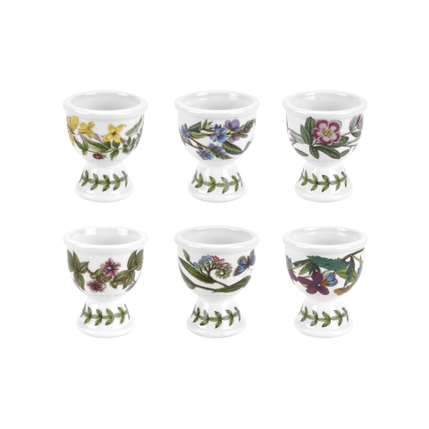 Set van 6 eierdopjes in porselein Portmeirion Botanic Garden Aanbieding