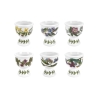 Set van 6 eierdopjes in porselein Portmeirion Botanic Garden Aanbieding