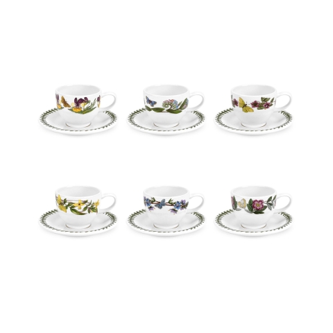 Set van 6 porseleinen koffiekopjes Portmeirion Botanic Garden Aanbieding