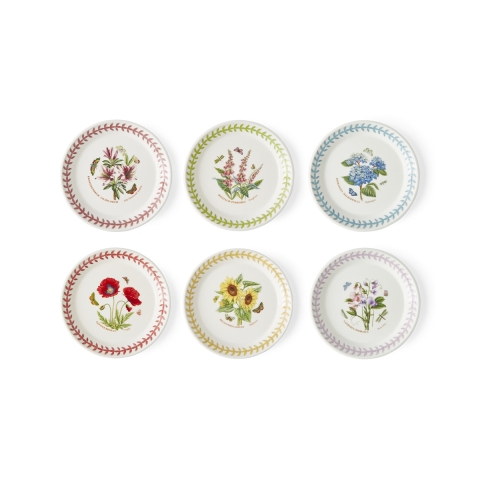 Set van 6 gebaksbordjes 15,3 cm Portmeirion Botanic Garden Meadow Aanbieding
