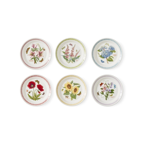 Set van 6 kleine borden 21,5 cm Portmeirion Botanic Garden Meadow Aanbieding