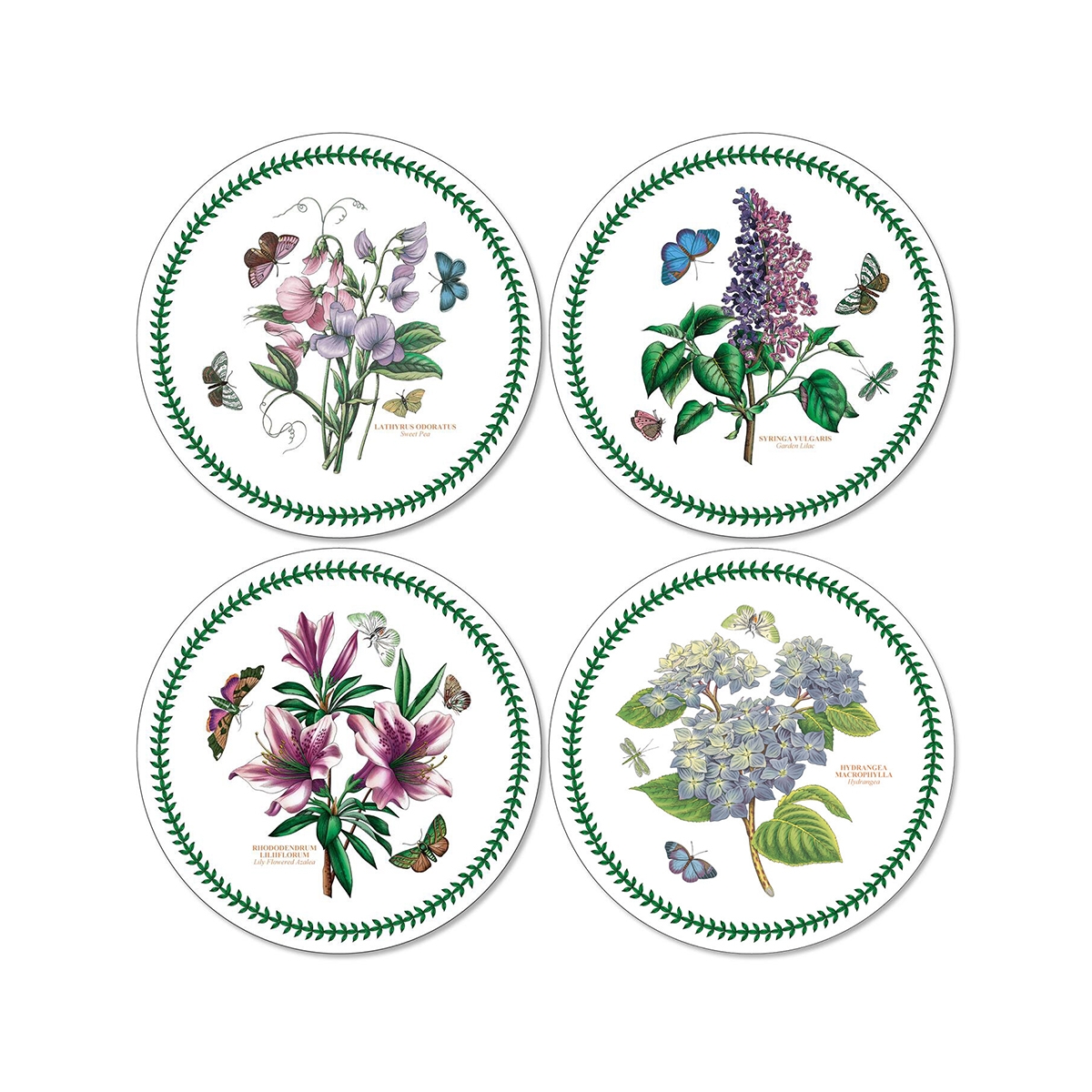 Set van 4 ronde placemats Portmeirion Botanic Garden Aanbieding Set van 4 ronde placemats Portmeirion Botanic Garden Aanbieding
