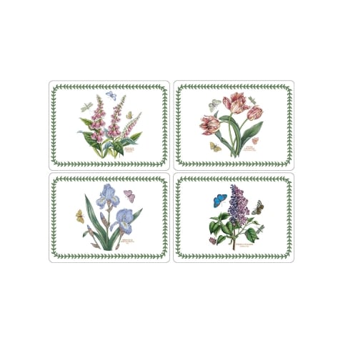 Set van 4 grote antislip placemats Portmeirion Botanic Garden Aanbieding