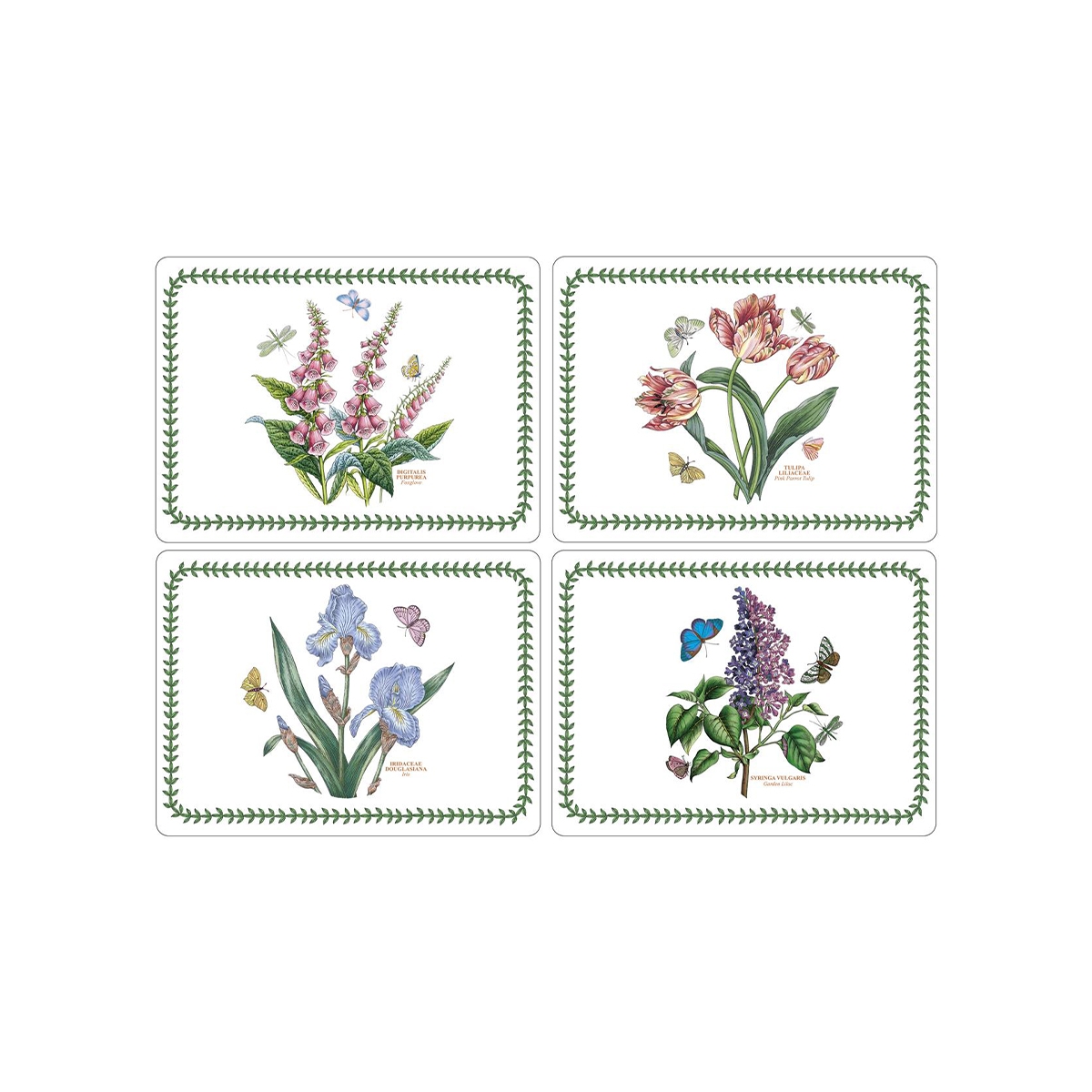 Set van 4 grote antislip placemats Portmeirion Botanic Garden Aanbieding Set van 4 grote antislip placemats Portmeirion Botanic Garden Aanbieding