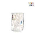 Set van 6 gekleurde waterglazen voor keuken en restaurant 10cm Murrine Aanbieding